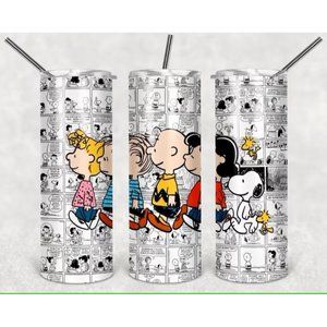 Peanuts Charlie Brown Movie Characters 20oz Tumbler Double Wall Insulated Travel